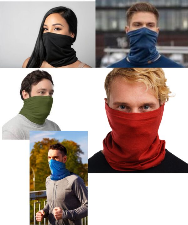 Mixed Dark Colors neck gator 5 pack